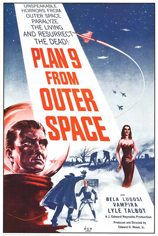 Plan 9 from Outer Space (1957) Movie Poster (24"x36")