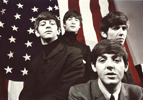 Poster: The Beatles American Flag Poster (24"x36")