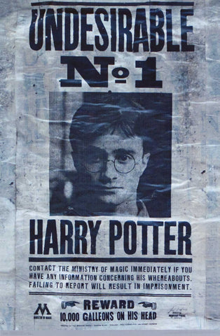 Poster: Harry Potter - Undesirable #1 