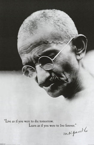 Mahatma Gandhi Quote Poster