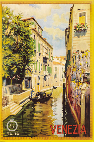 Venice Italy Travel Poster 24x36