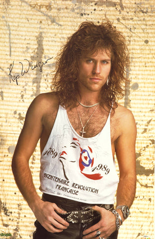 Kip Winger 1989 Portrait Poster