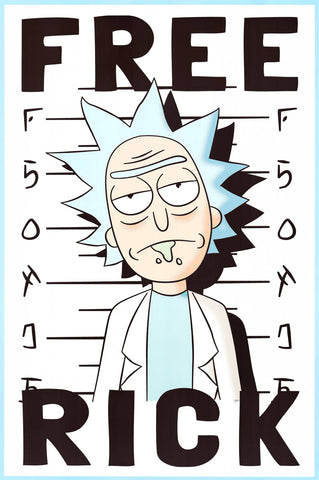 Rick and Morty - Free Rick (24"x36")