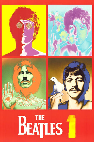 The Beatles - One / Psychedelic Avedon Poster 