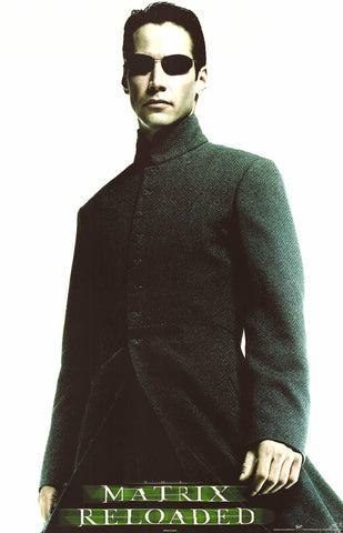 The Matrix Reloaded Neo 2003 Movie Poster 22x34