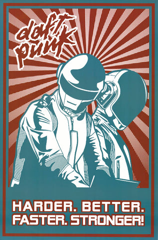 Daft Punk - Harder - Poster 