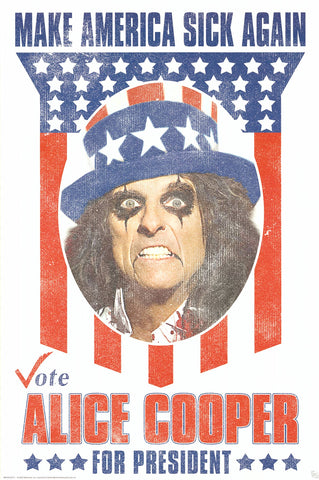 Poster: Alice Cooper - For President (24"x36")