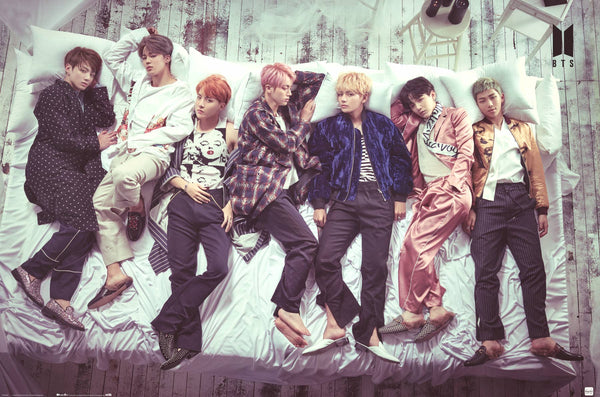 NEW Poster: Bts - Bed Print Photo Wall Art Home Decor No Frame - Picture 1 of 4