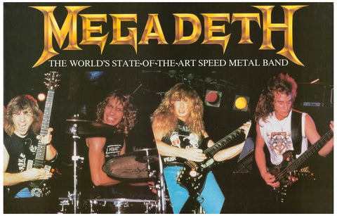 Megadeth State-of-the-Art Speed Metal Band Poster 11x17