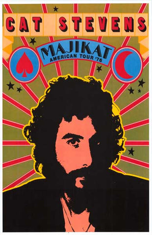 Cat Stevens Majikat Tour Poster