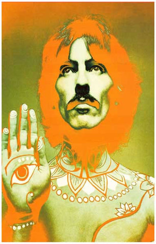 Beatles Psychedelic George Harrison Poster