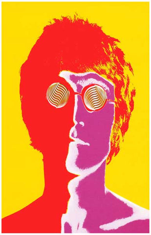 Beatles Psychedelic John Lennon Poster