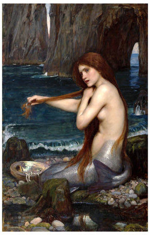 John William Waterhouse Mermaid Poster