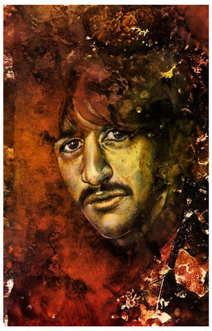 Ringo Starr Let It Be Psychedelic Beatles 11x17 Poster
