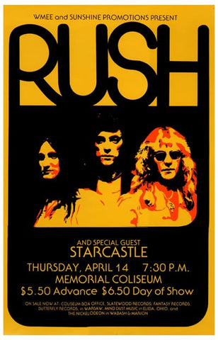 Rush Concert Poster