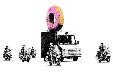Banksy Doughnut Police Poster