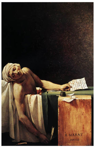Jacques-Louis David The Death of Marat Poster