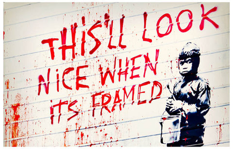 Banksy Quote Poster