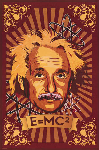 Albert Einstein Pop Art Poster