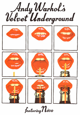 Velvet Underground Andy Warhol Lips Poster