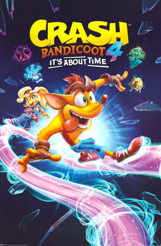 Crash Bandicoot 4 Video Game Poster