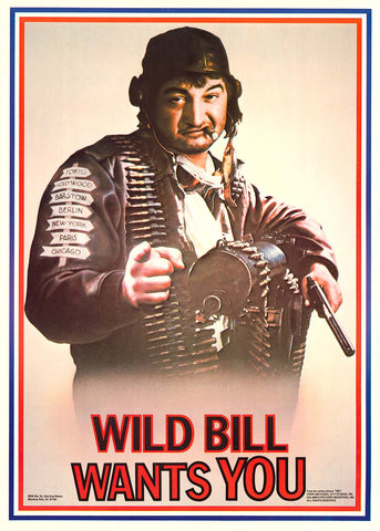 John Belushi Wild Bill Wants You 1941 Movie Poster 20x28