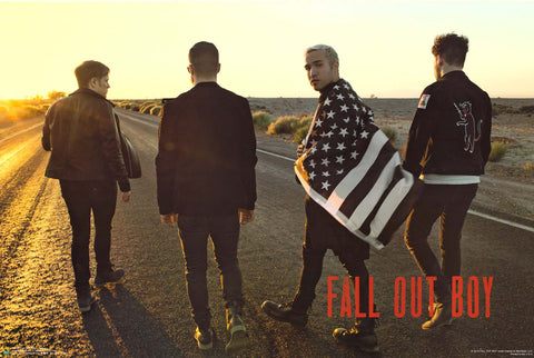 Fall Out Boy On the Road Poster 24x36
