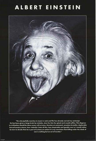 Albert Einstein Quote Poster