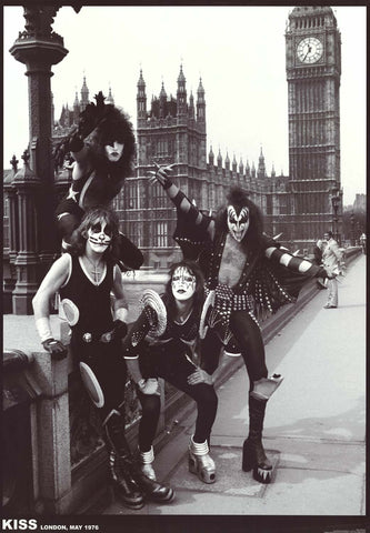 KISS London 1976 Band Poster 