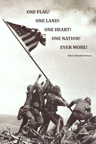 Raising the Flag on Iwo Jima Poster 24x36