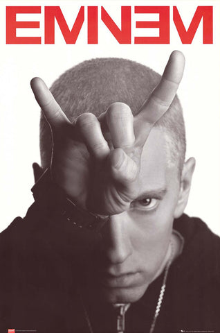 Eminem Horns Portrait Poster