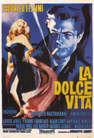 La Dolce Vita Fellini Movie Poster