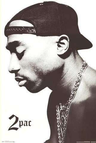 Poster: Tupac Shakur Profile 22x34