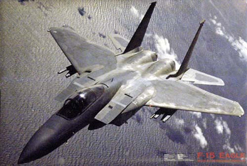 F-15 Eagle Military Aircraft Poster