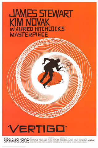 Vertigo Alfred Hitchcock Movie Poster 24x36
