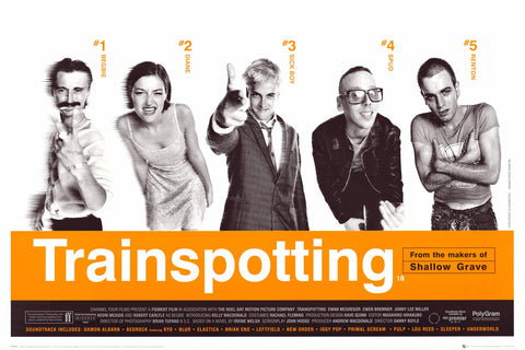 Trainspotting Movie Cast Poster 24x36