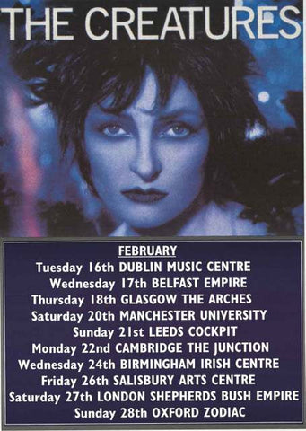 The Creatures UK Tour 2000 Poster 25x35