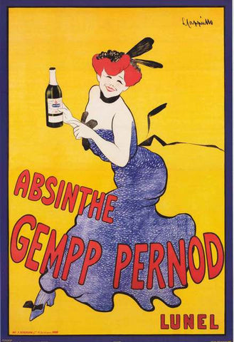Leonetto Cappiello Gempp Pernod Absinthe Poster