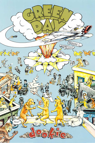 Green Day Dookie Album Cover Poster