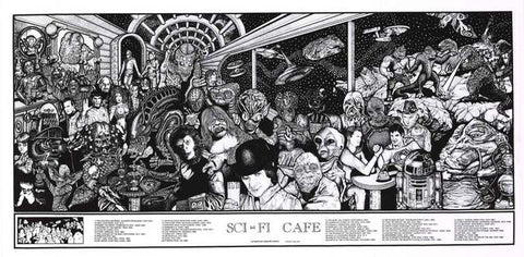 Sci-Fi Cafe Howard Teman Poster