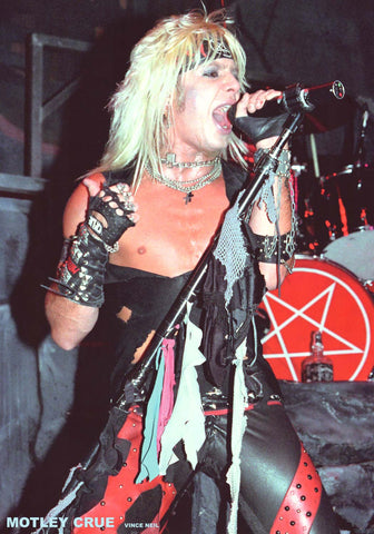 Motley Crue Vince Neil On Stage Poster