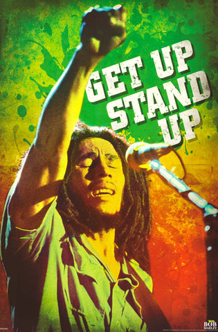 Bob Marley Get Up Stand Up Poster 