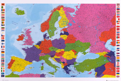 Map of Europe Poster