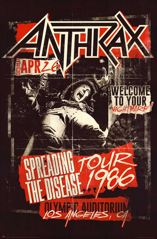 Poster: Anthrax - Spreading the Disease 