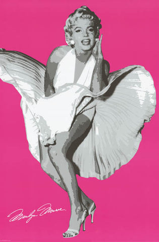 Marilyn Monroe Pink Portrait Poster