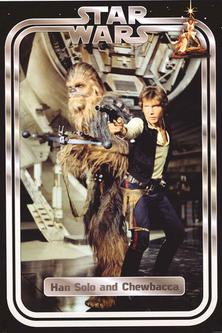 Star Wars Han Solo and Chewbacca Poster