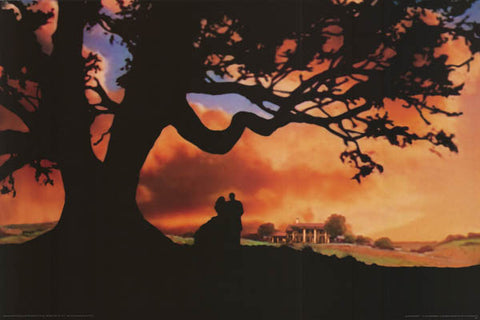 Gone with the Wind Silhouettes Poster