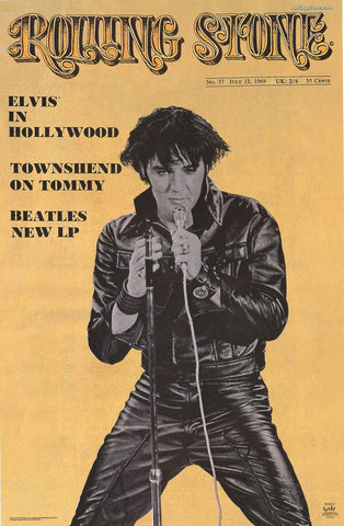 Elvis Presley Rolling Stone Magazine Poster