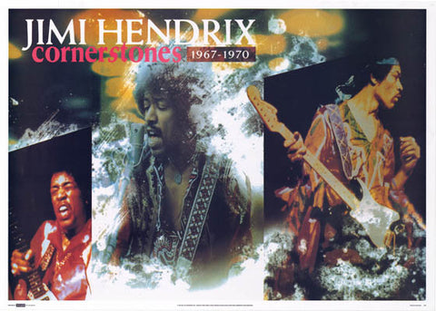 Jimi Hendrix Cornerstones 67-70 Orig 1990 25x35 Poster