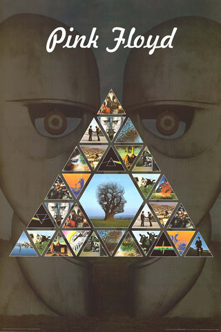 Pink Floyd Album Covers Pyramid Poster 24x36